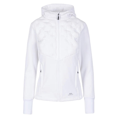 White - Front - Trespass Womens-Ladies Marney Active Hybrid Jacket
