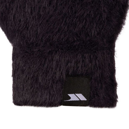 Dark Grey - Back - Trespass Womens-Ladies Seth Knitted Ski Mittens