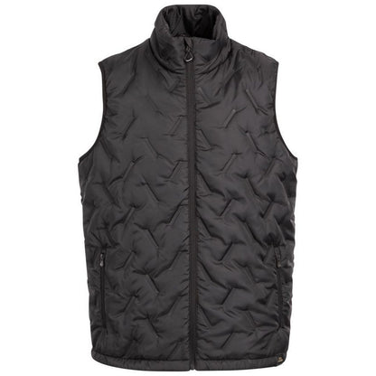 Black - Front - Trespass Mens Pilsley Padded Gilet