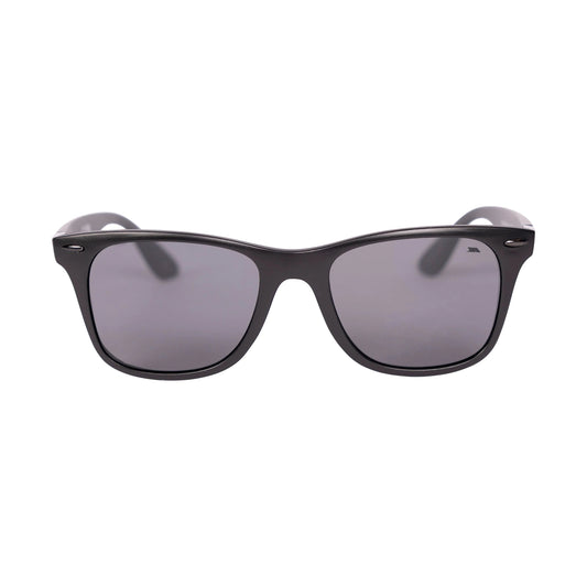 Matt Black - Front - Trespass Unisex Adult Matter Logo Etched Sunglasses