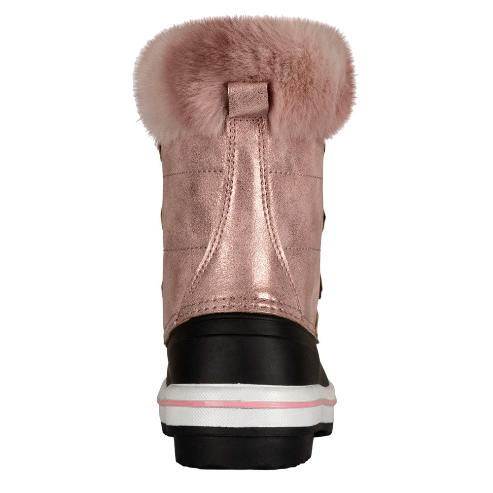 Pink - Back - Trespass Childrens-Kids Eiry Snow Boots