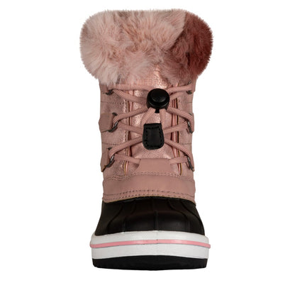 Pink - Close up - Trespass Childrens-Kids Eiry Snow Boots