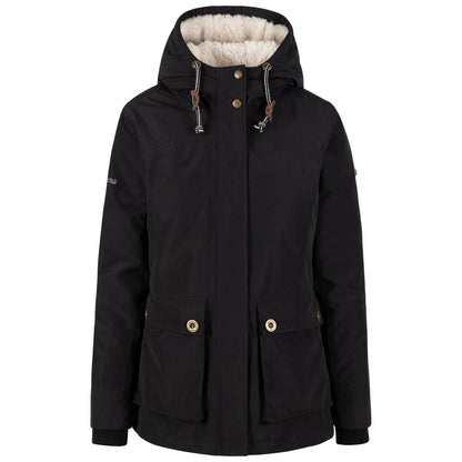 Black - Front - Trespass Womens-Ladies Token Waterproof Jacket