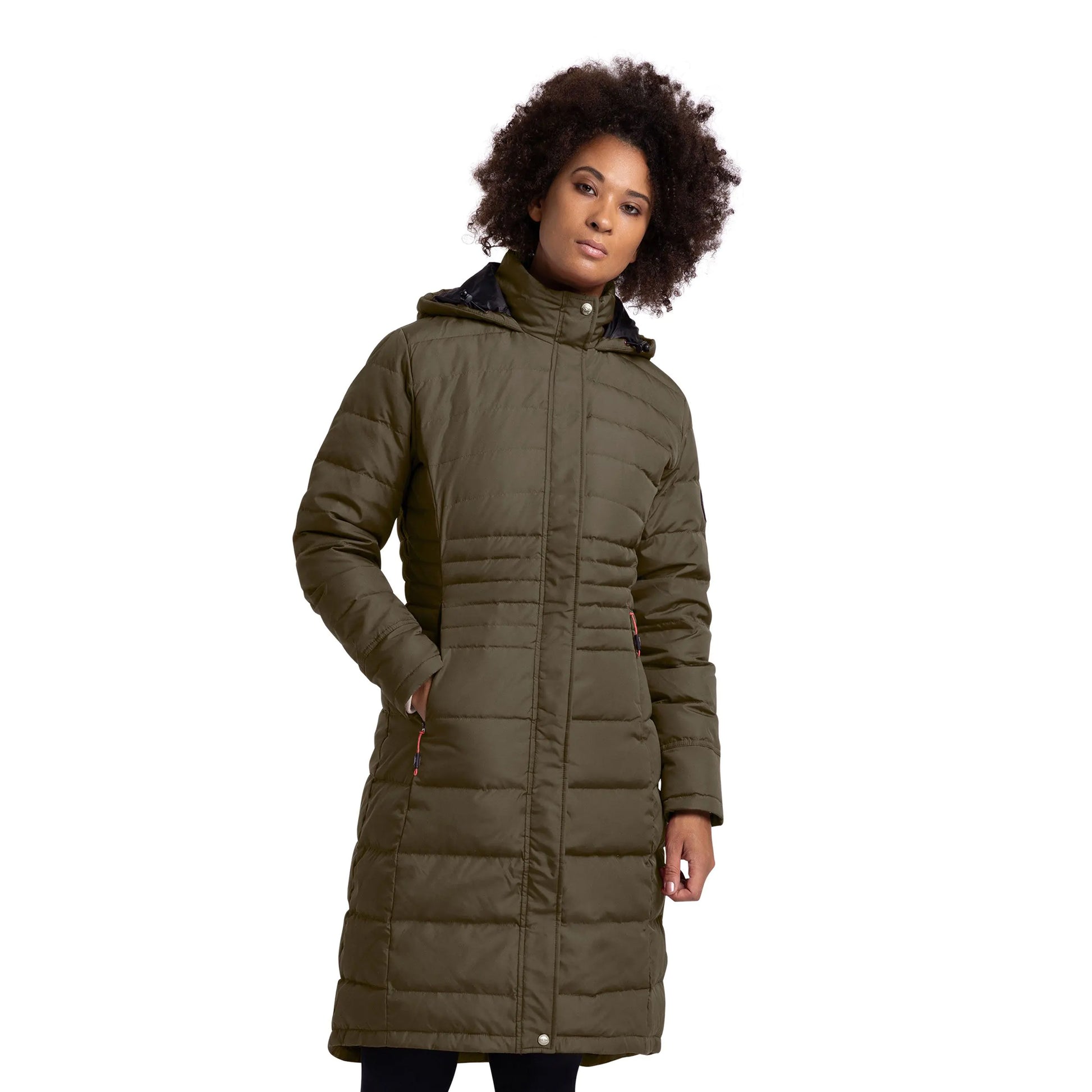 Dark Vine - Side - Trespass Womens-Ladies Bitsy Down Jacket