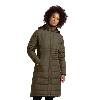 Dark Vine - Side - Trespass Womens-Ladies Bitsy Down Jacket