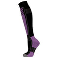 Black-Purple - Side - Trespass Unisex Adult Icy Ski Socks