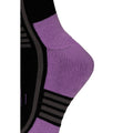 Black-Purple - Close up - Trespass Unisex Adult Icy Ski Socks