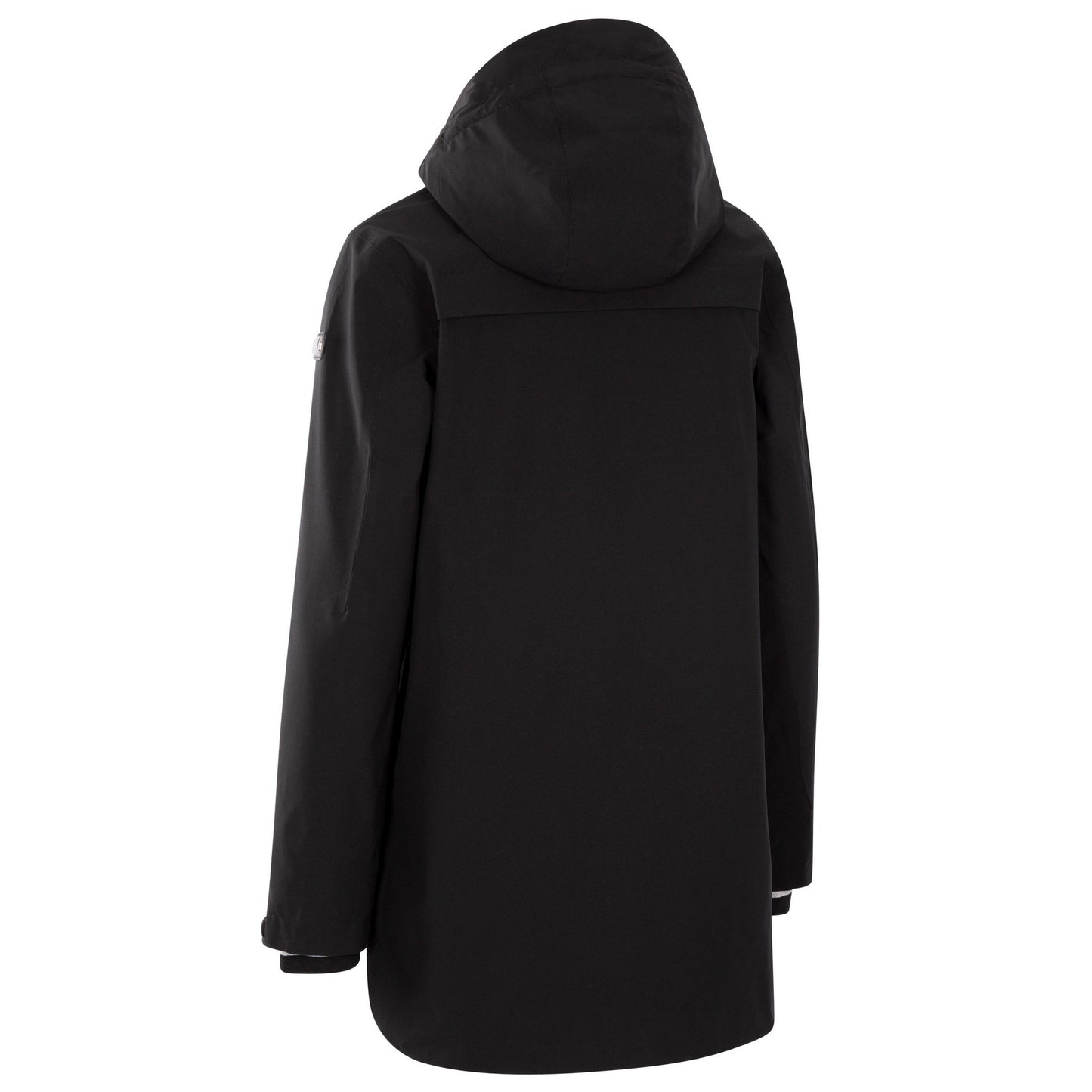 Black - Back - Trespass Womens-Ladies Seabird Waterproof Jacket