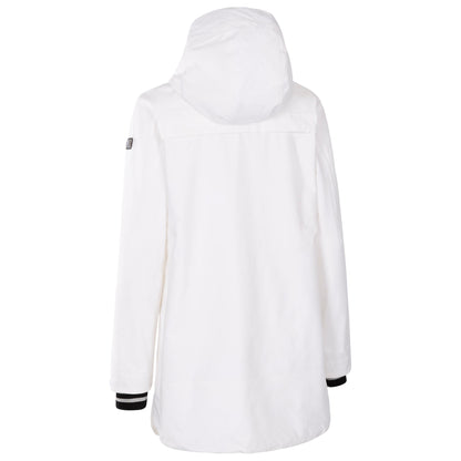 White - Back - Trespass Womens-Ladies Seabird Waterproof Jacket