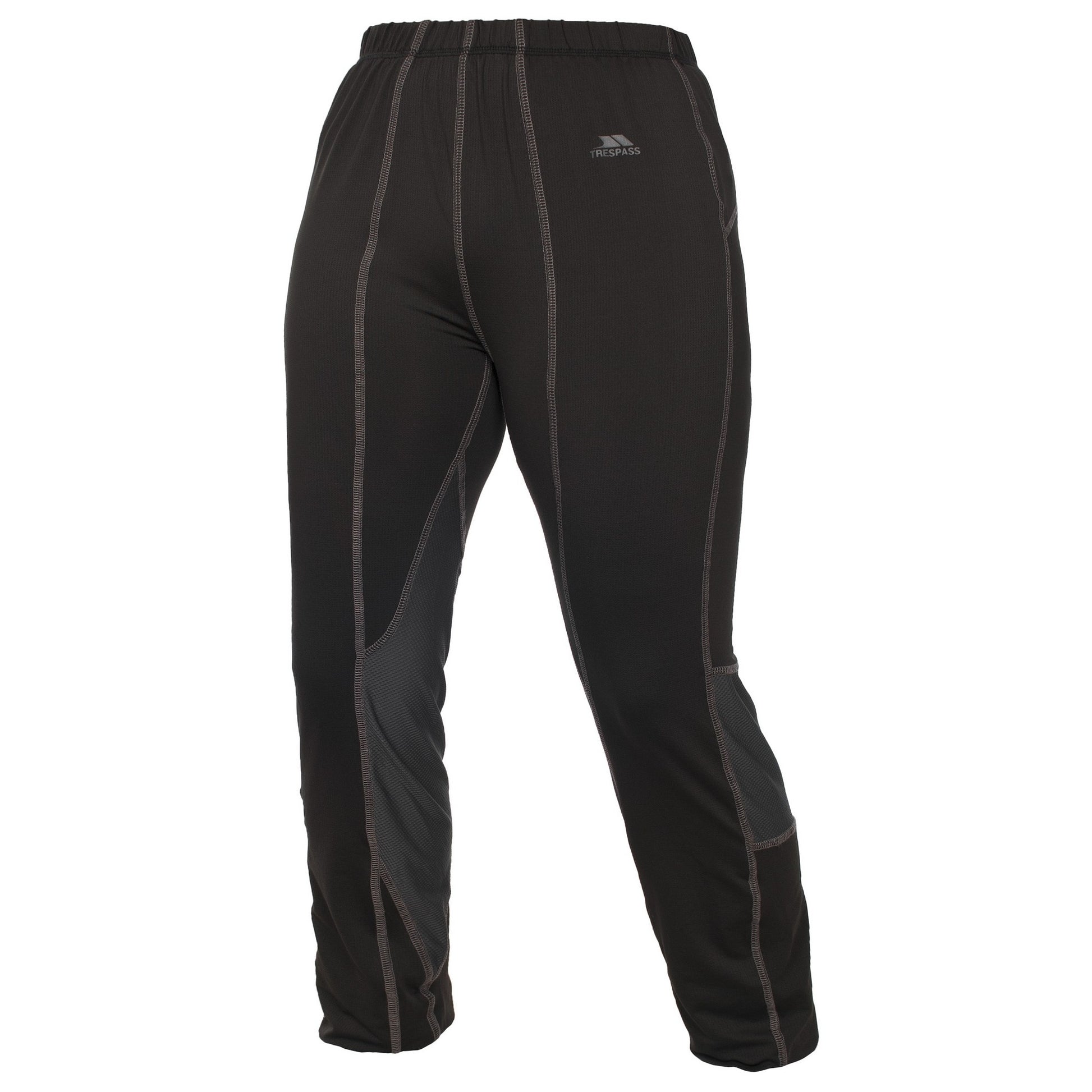 Black - Front - Trespass Womens-Ladies Redeem Baselayer Trousers-Bottoms