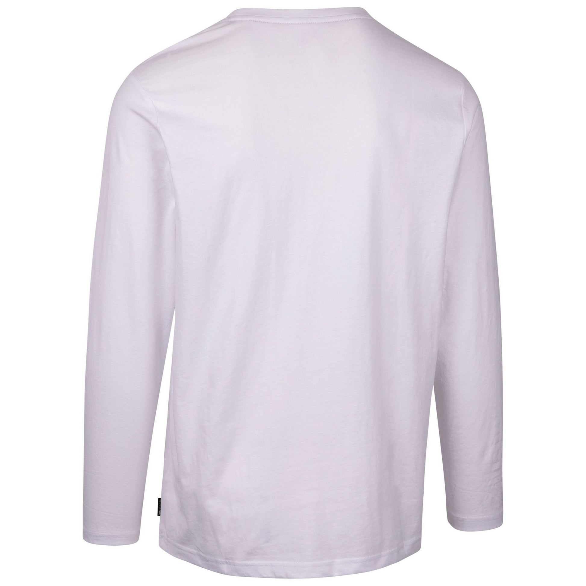 White - Back - Trespass Mens Chira Printed Long-Sleeved T-Shirt
