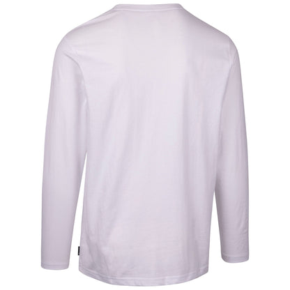 White - Back - Trespass Mens Chira Printed Long-Sleeved T-Shirt