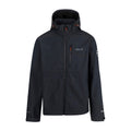 Black Marl - Front - Trespass Mens Justin DLX Marl Soft Shell Jacket