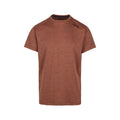 Burnt Orange - Front - Trespass Mens Doyle DLX Marl T-Shirt