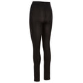 Black - Back - Trespass Tooties Fleece Lined Footless Tights