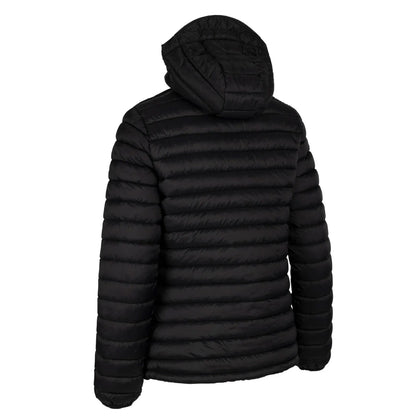 Black - Back - Trespass Womens-Ladies Lenka Hooded Padded Jacket