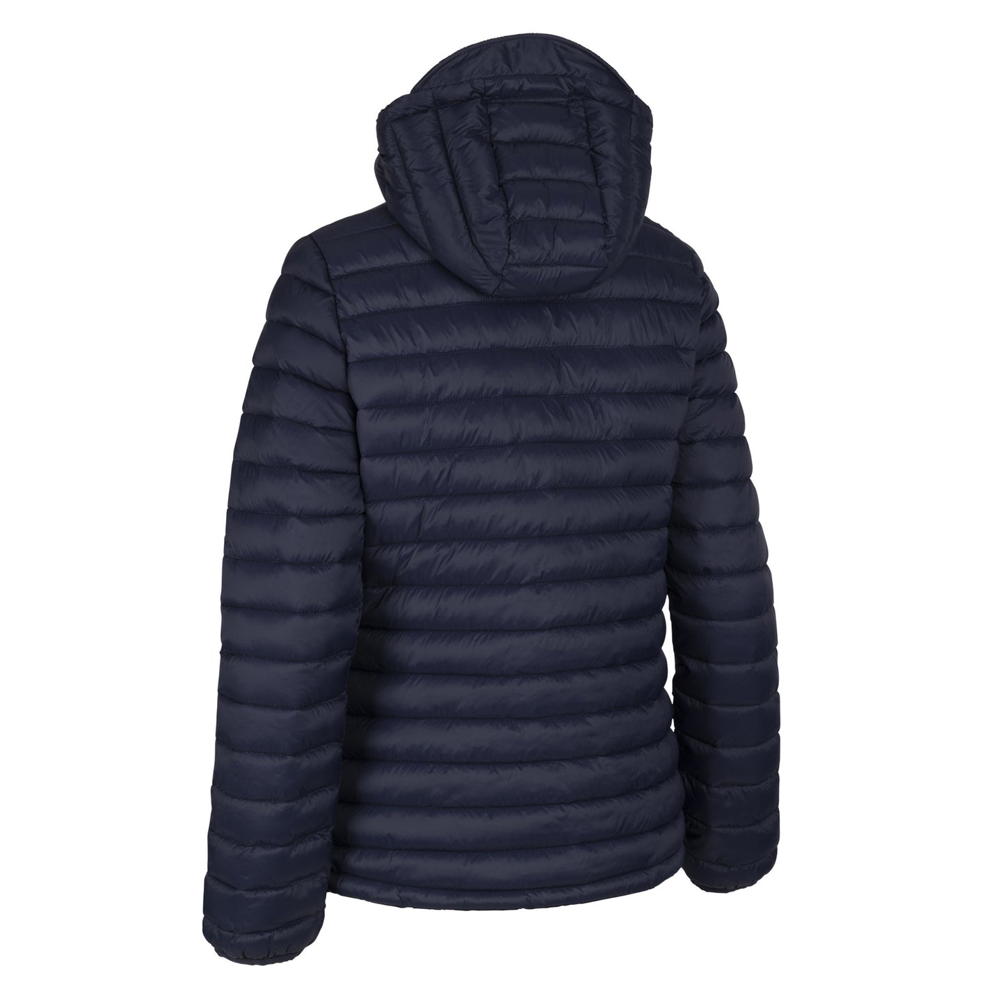 Navy - Back - Trespass Womens-Ladies Lenka Hooded Padded Jacket