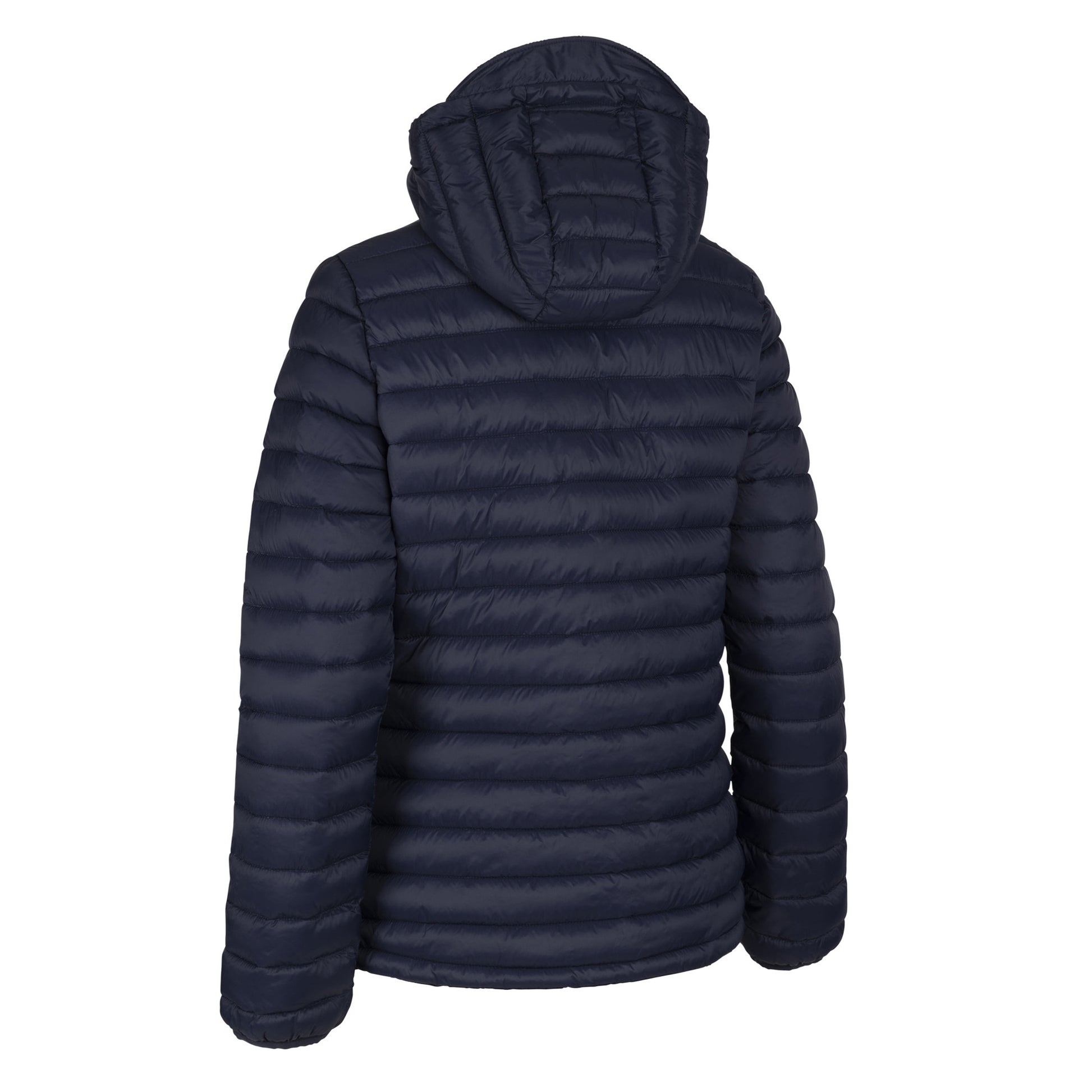 Navy - Back - Trespass Womens-Ladies Lenka Hooded Padded Jacket