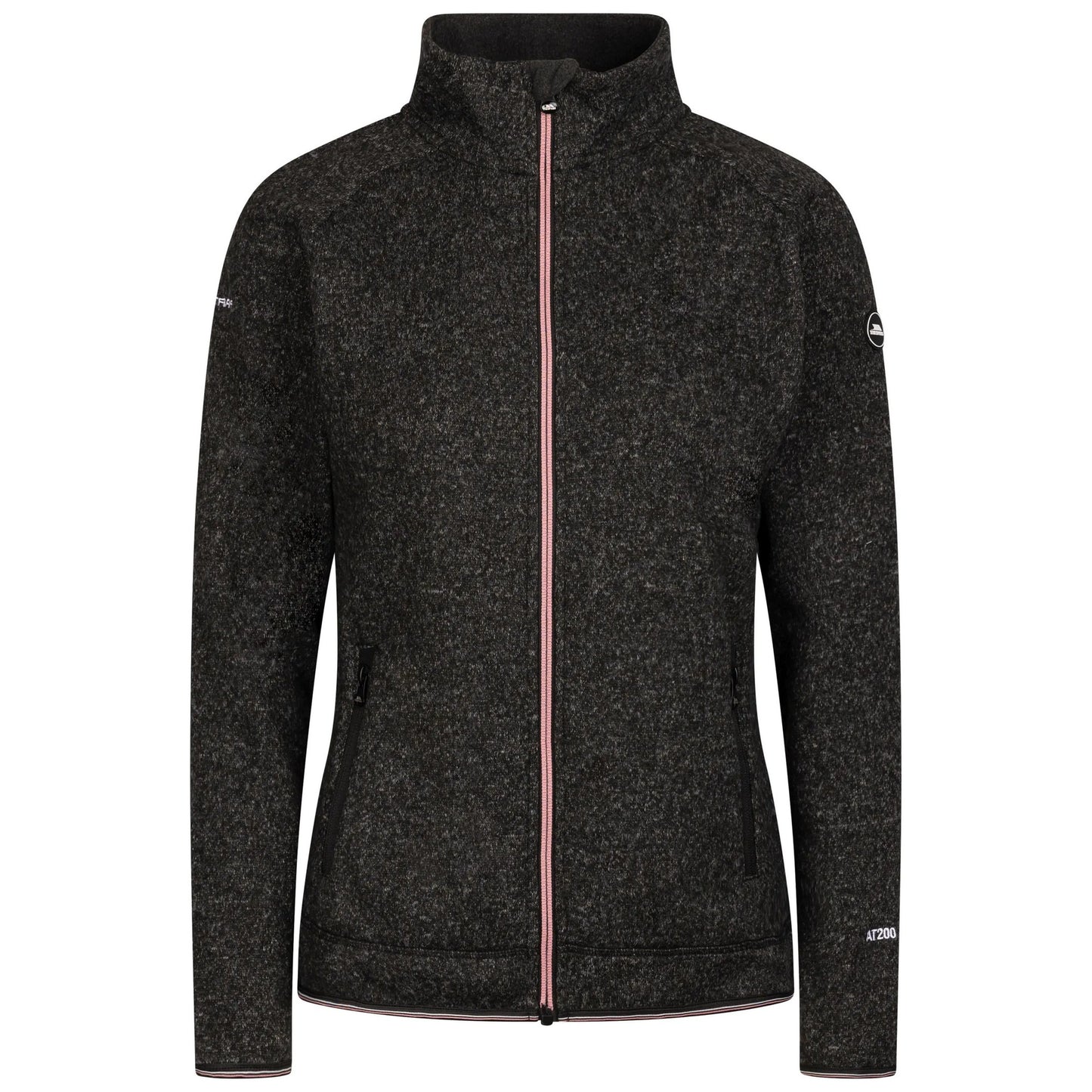 Black Marl - Front - Trespass Womens-Ladies Toddy AT200 Fleece Jacket