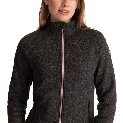 Black Marl - Side - Trespass Womens-Ladies Toddy AT200 Fleece Jacket