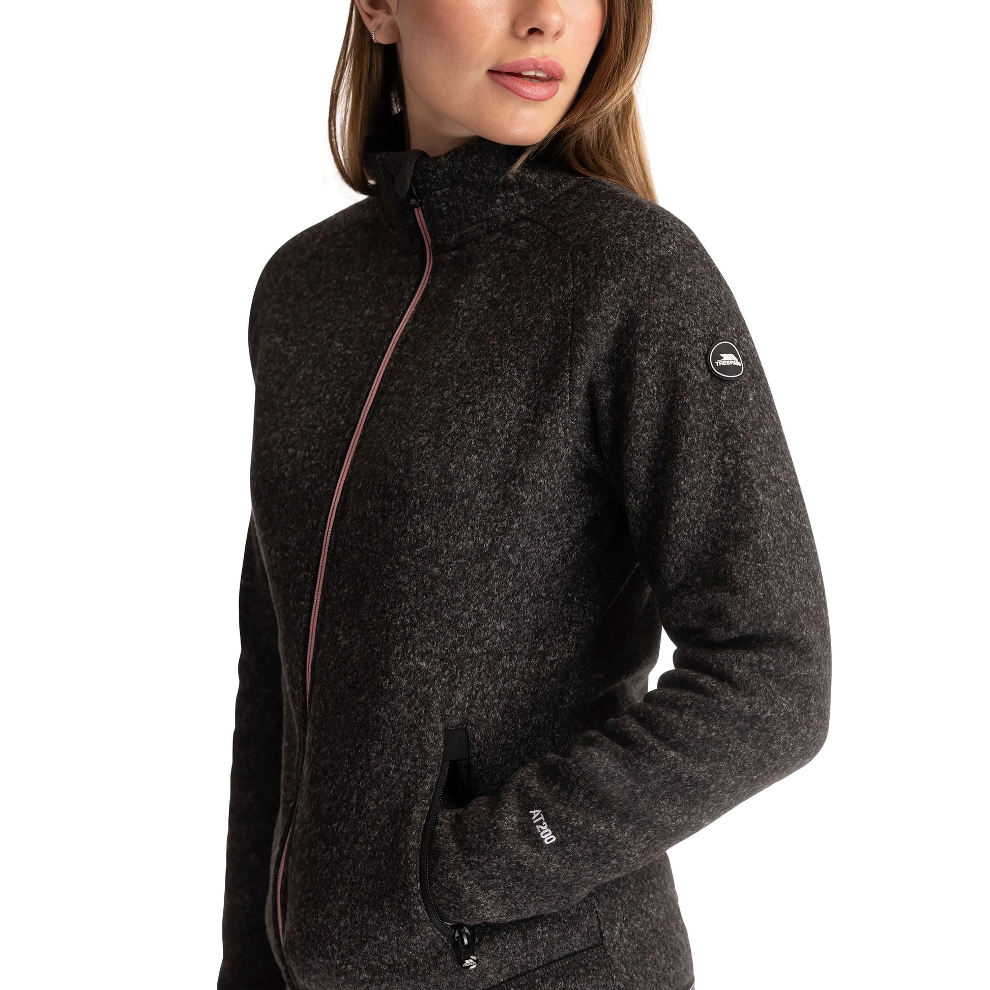 Black Marl - Lifestyle - Trespass Womens-Ladies Toddy AT200 Fleece Jacket