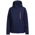 Navy - Front - Trespass Womens-Ladies Katya DLX Waterproof Jacket