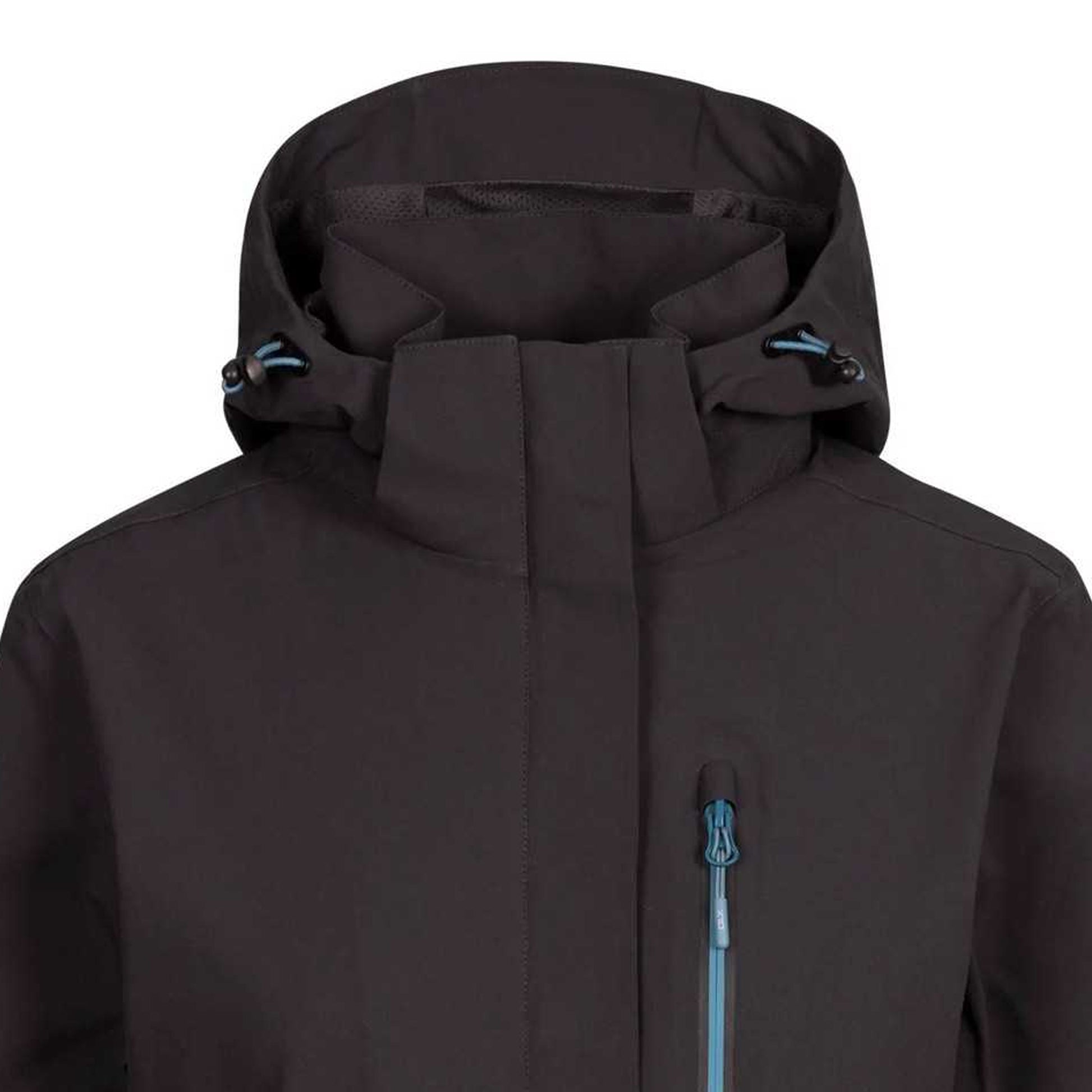Dark Grey - Side - Trespass Womens-Ladies Katya DLX Waterproof Jacket