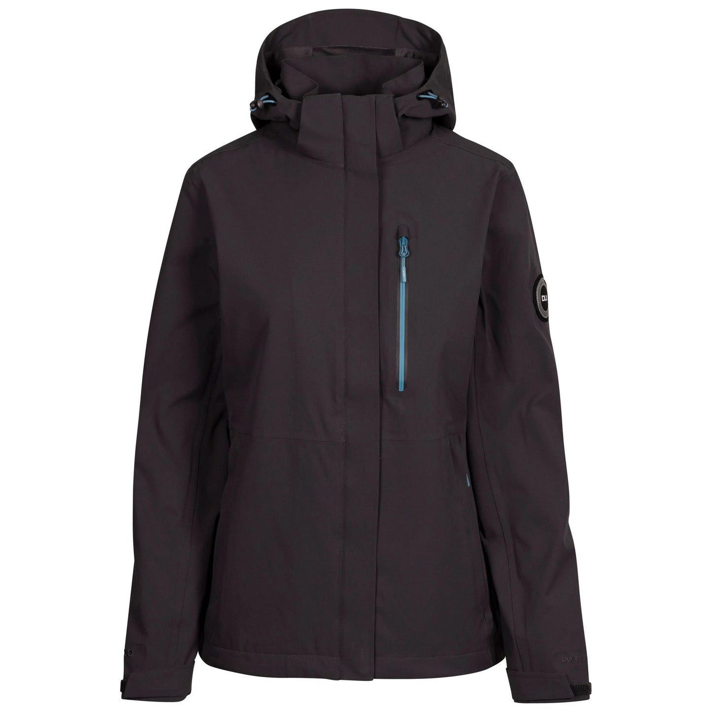 Dark Grey - Front - Trespass Womens-Ladies Katya DLX Waterproof Jacket