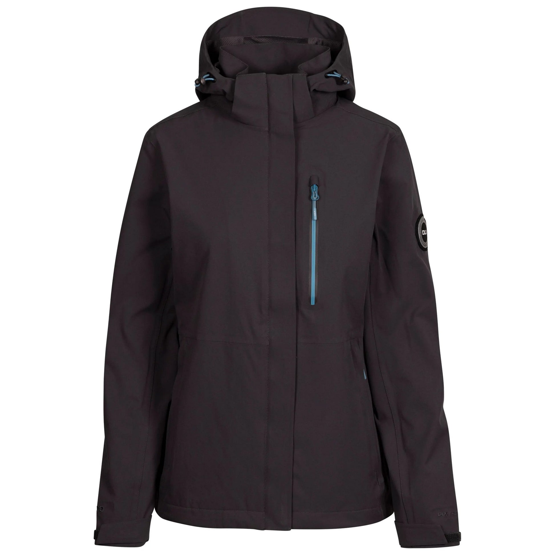 Dark Grey - Front - Trespass Womens-Ladies Katya DLX Waterproof Jacket