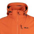 Burnt Orange - Side - Trespass Mens Montgomery DLX Waterproof Jacket