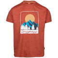 Burnt Orange - Front - Trespass Mens Idukki T-Shirt