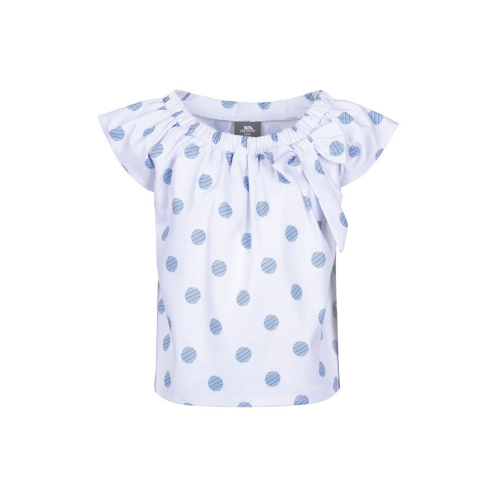 White-Blue - Front - Trespass Girls Tenderly Top