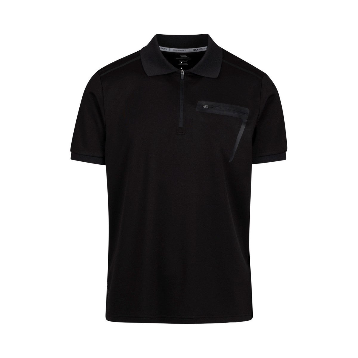Black - Front - Trespass Mens Chapi TP75 Active Polo Shirt