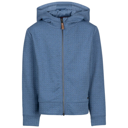 Denim Blue - Front - Trespass Girls Winnie Full Zip Hoodie