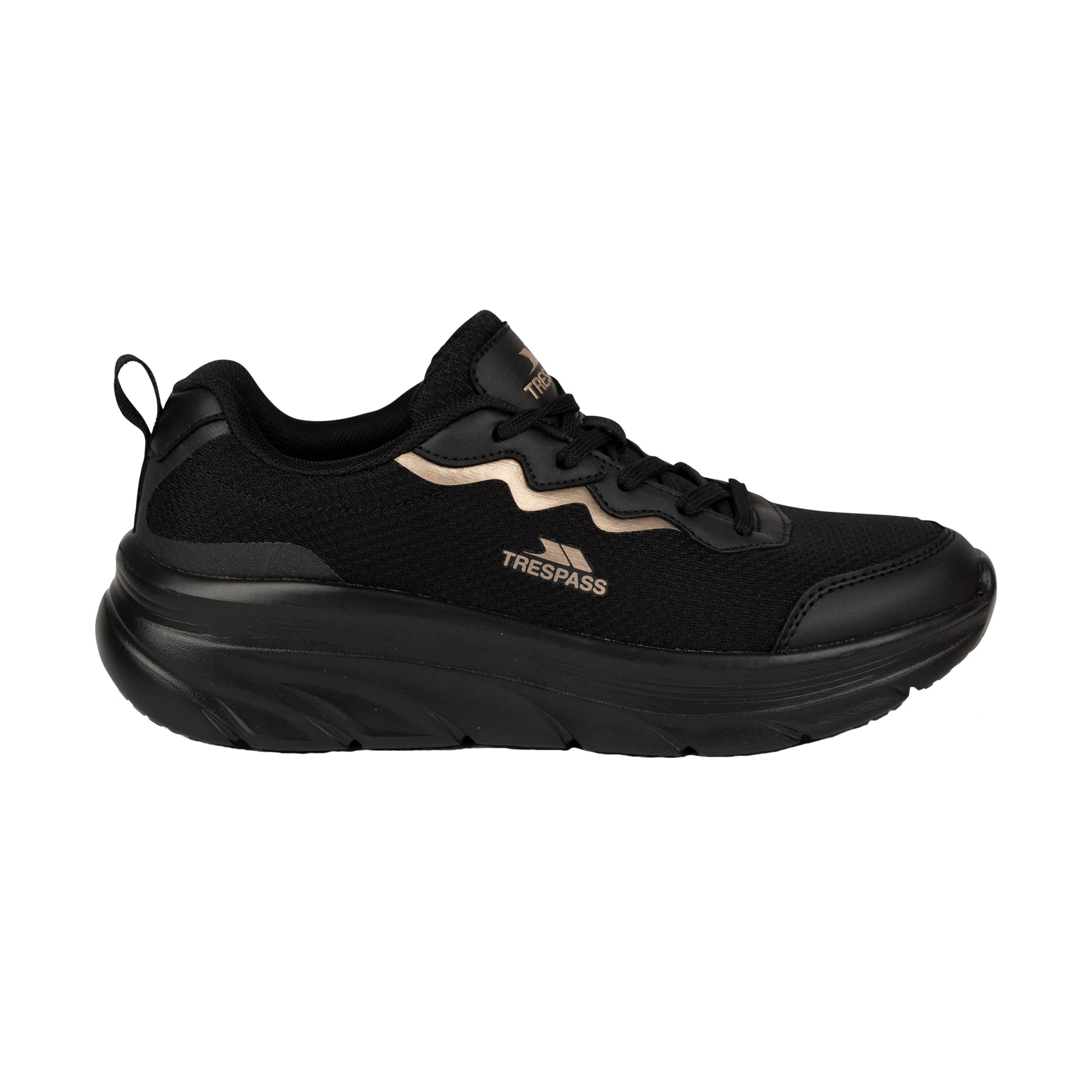 Black - Lifestyle - Trespass Womens-Ladies Ave Active Trainers