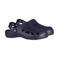 Navy - Side - Trespass Unisex Adult Charter Clogs