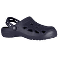 Navy - Front - Trespass Unisex Adult Charter Clogs