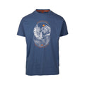 Indigo Blue Marl - Front - Trespass Mens Flagel Casual T-Shirt