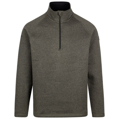Dark Vine - Front - Trespass Mens Corsham Marl Half Zip Fleece Top