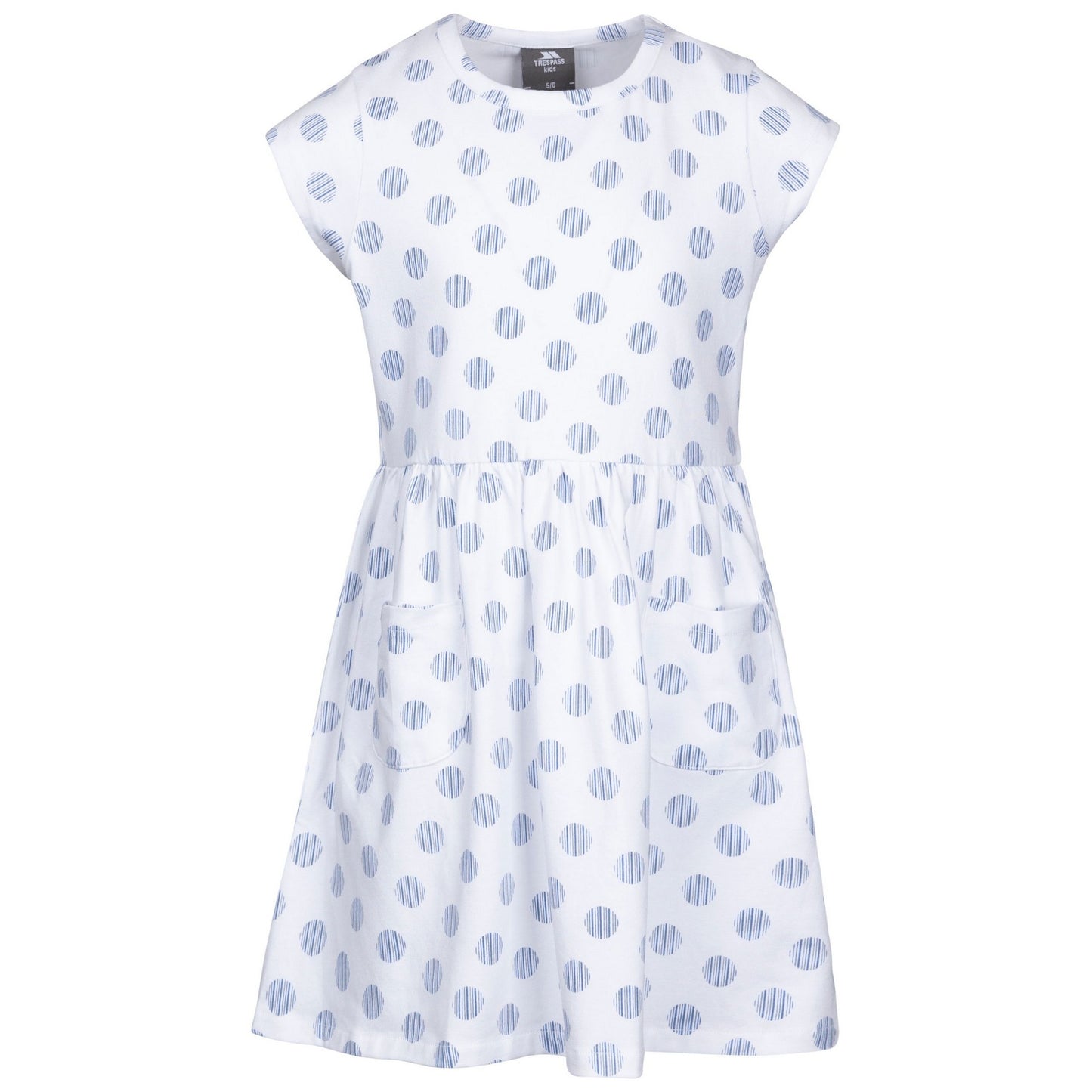 Pink - Front - Trespass Girls Happiness Spotted Casual Dress