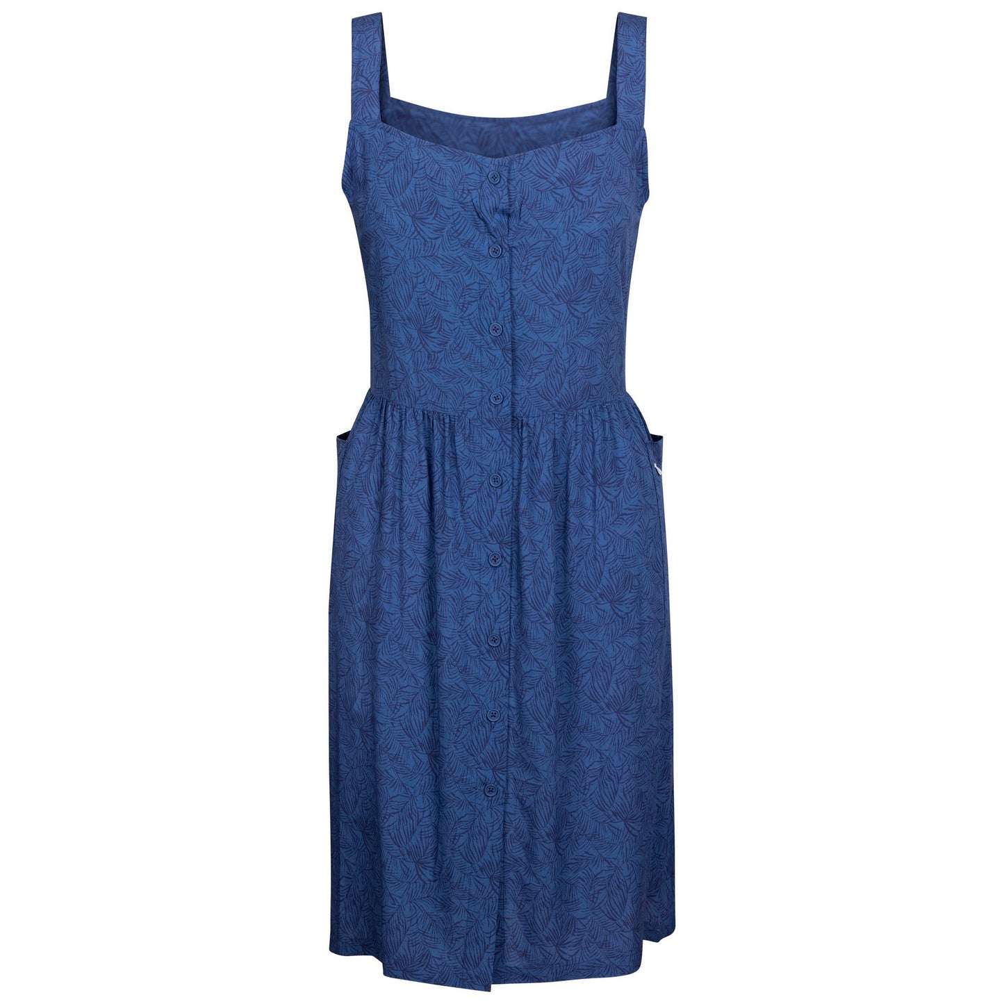 Navy - Front - Trespass Womens-Ladies Mita Casual Dress