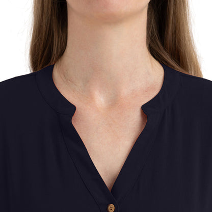 Navy - Pack Shot - Trespass Womens-Ladies Beatrice Top
