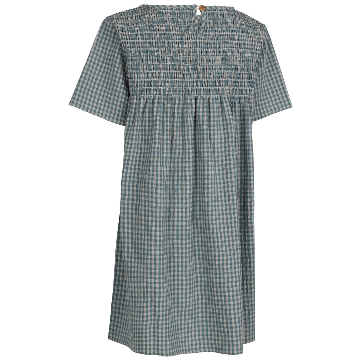 Storm Blue - Back - Trespass Womens-Ladies Candice Gingham Smock Top