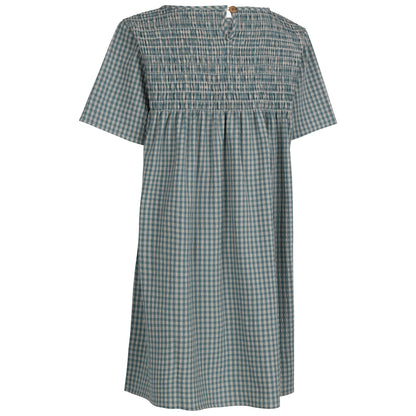 Storm Blue - Back - Trespass Womens-Ladies Candice Gingham Smock Top