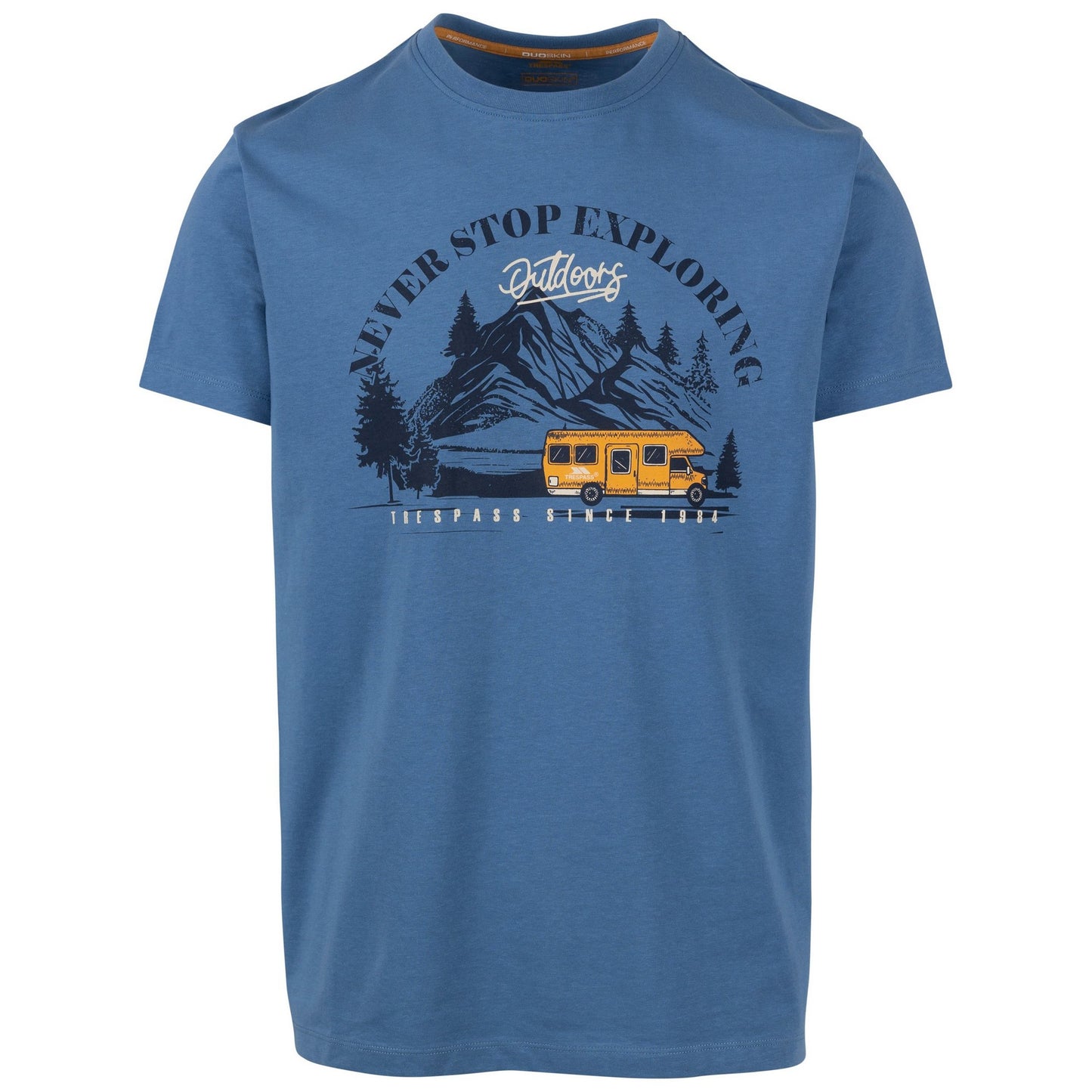 Denim Blue - Front - Trespass Mens Hemple T-Shirt