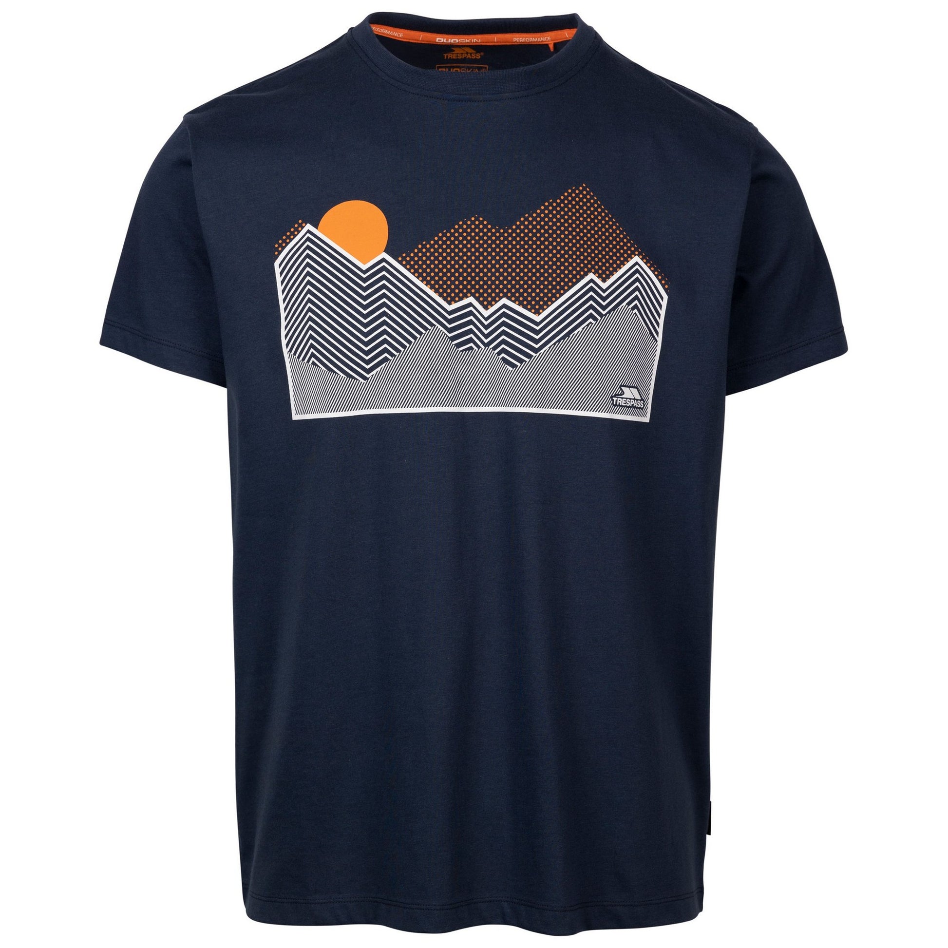 Navy - Front - Trespass Mens Lisab Printed T-Shirt