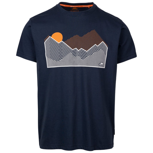 Navy - Front - Trespass Mens Lisab Printed T-Shirt