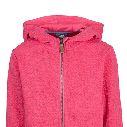 Pale Pink - Back - Trespass Childrens-Kids Winnie Marl Hoodie
