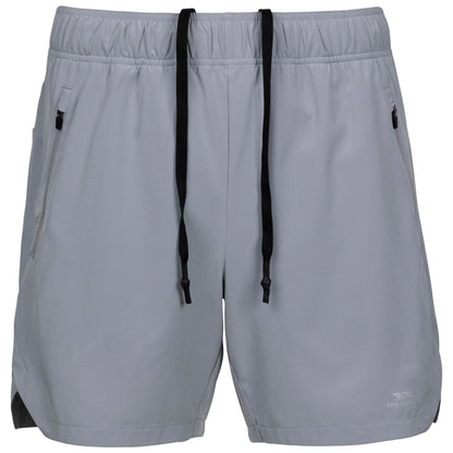 Platinum - Front - Trespass Mens Boiswin TP75 Active Shorts