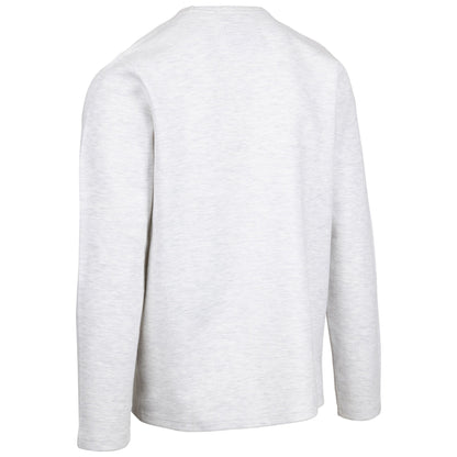 Off White Marl - Back - Trespass Mens Calverley Sweatshirt
